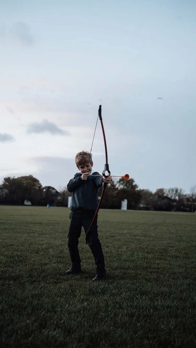 Child taking part in a multi-sports activity