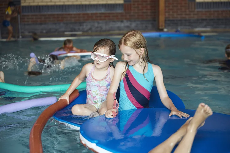 Children enjoying a pool party