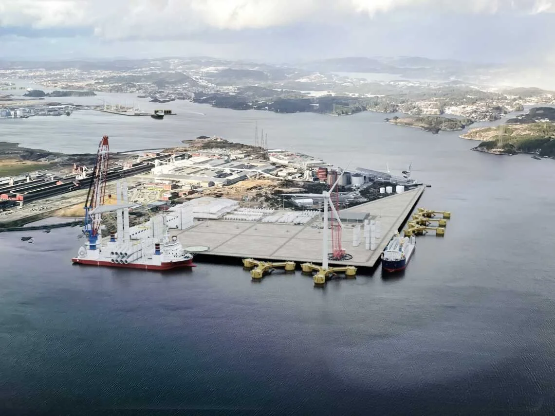 Karmsund Havn og Hydro Aluminium lanserer samarbeid om ny havn for havvindsprosjekter