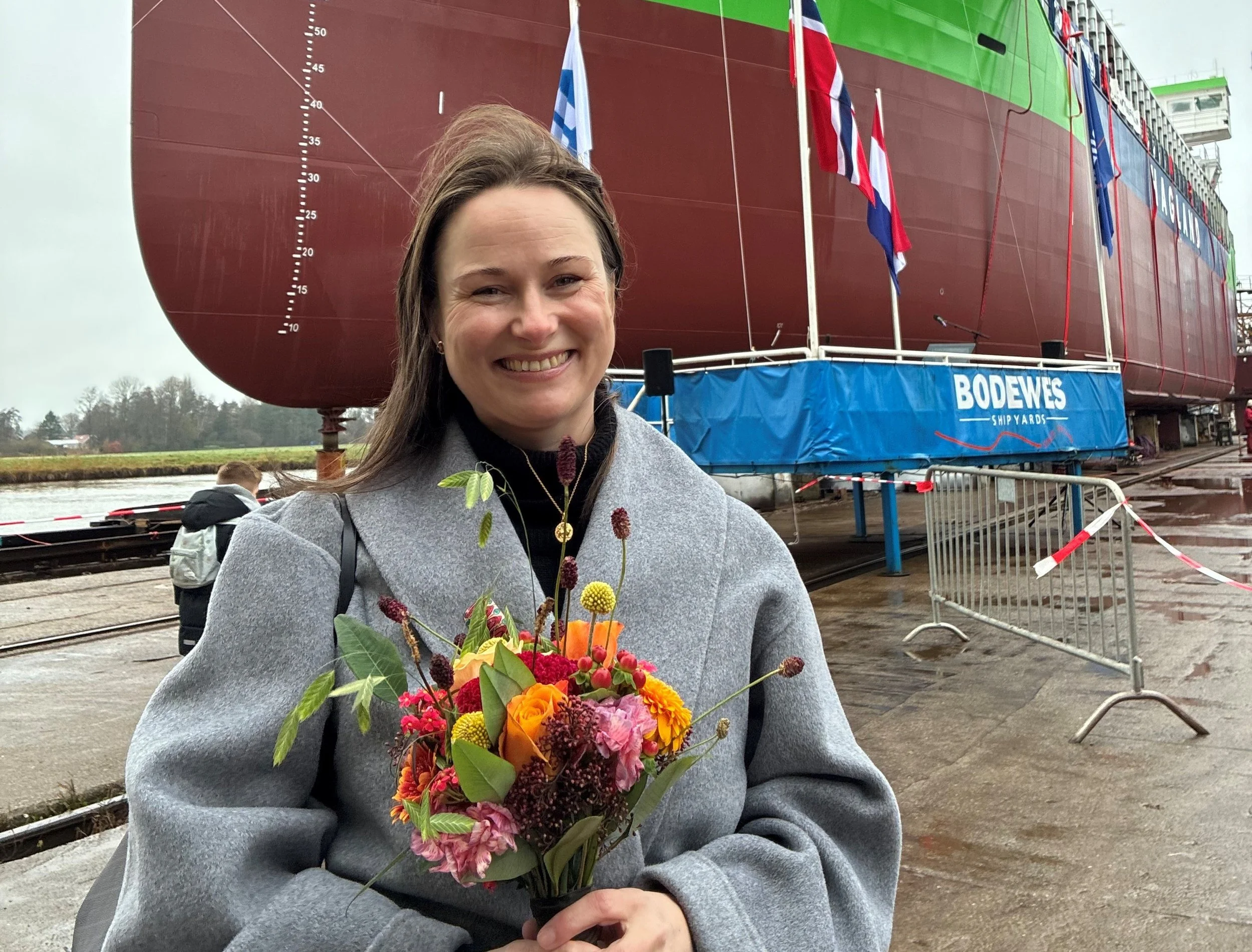 Første av serie på fire miljøskip sjøsatt for Hagland