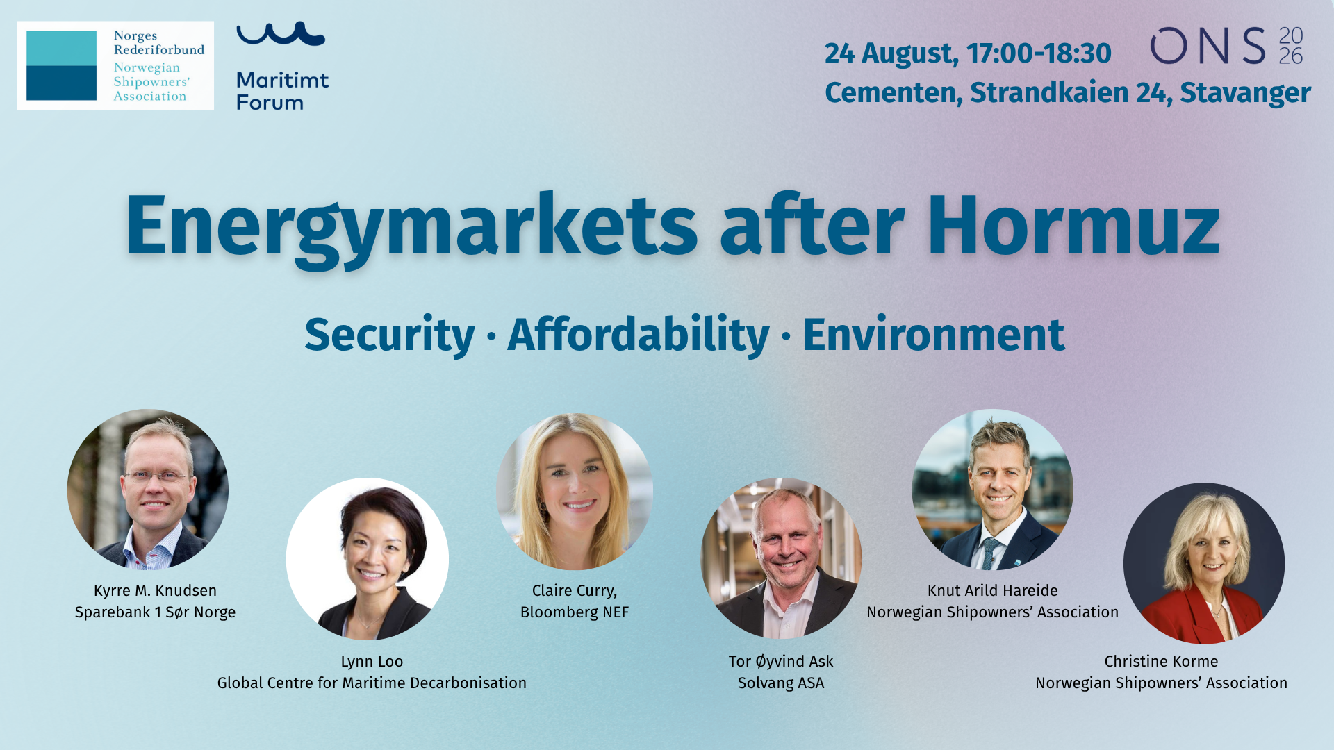 ONS EVENT - Energy markets after Hormuz