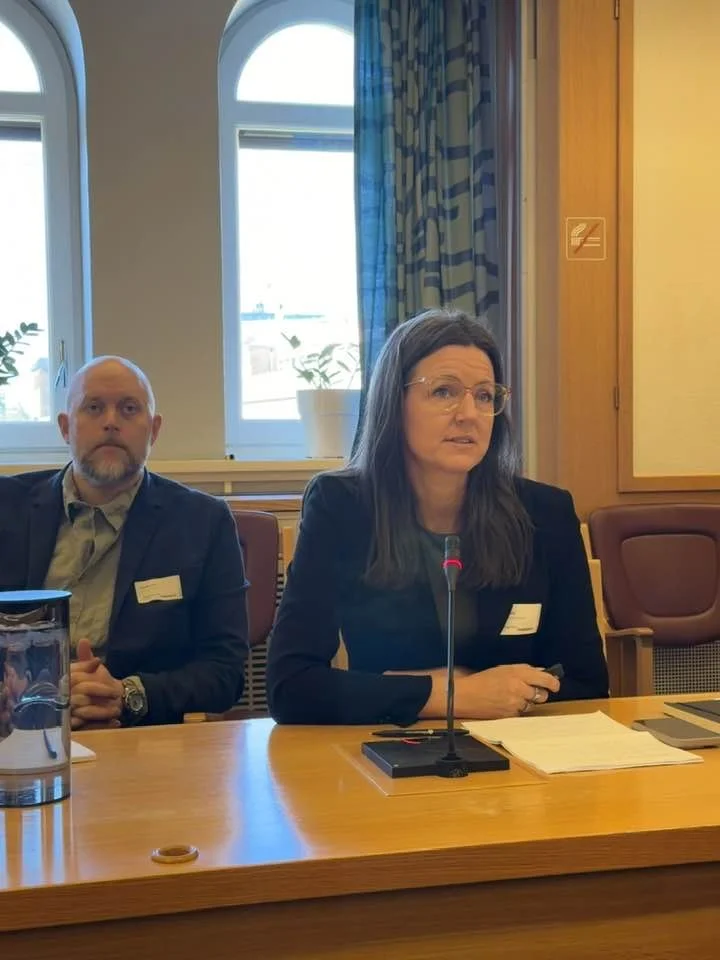 Elisabeth Hatlenes, leder for Innsatsgruppa og møtet på Stortinget