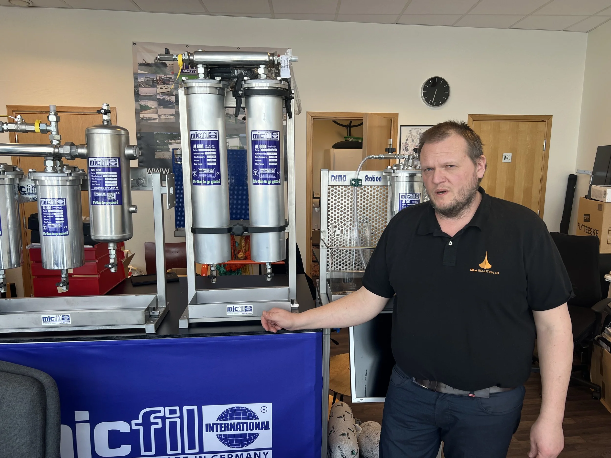 Fjerner 98 prosent av alle bakterier i diesel- og bioolje