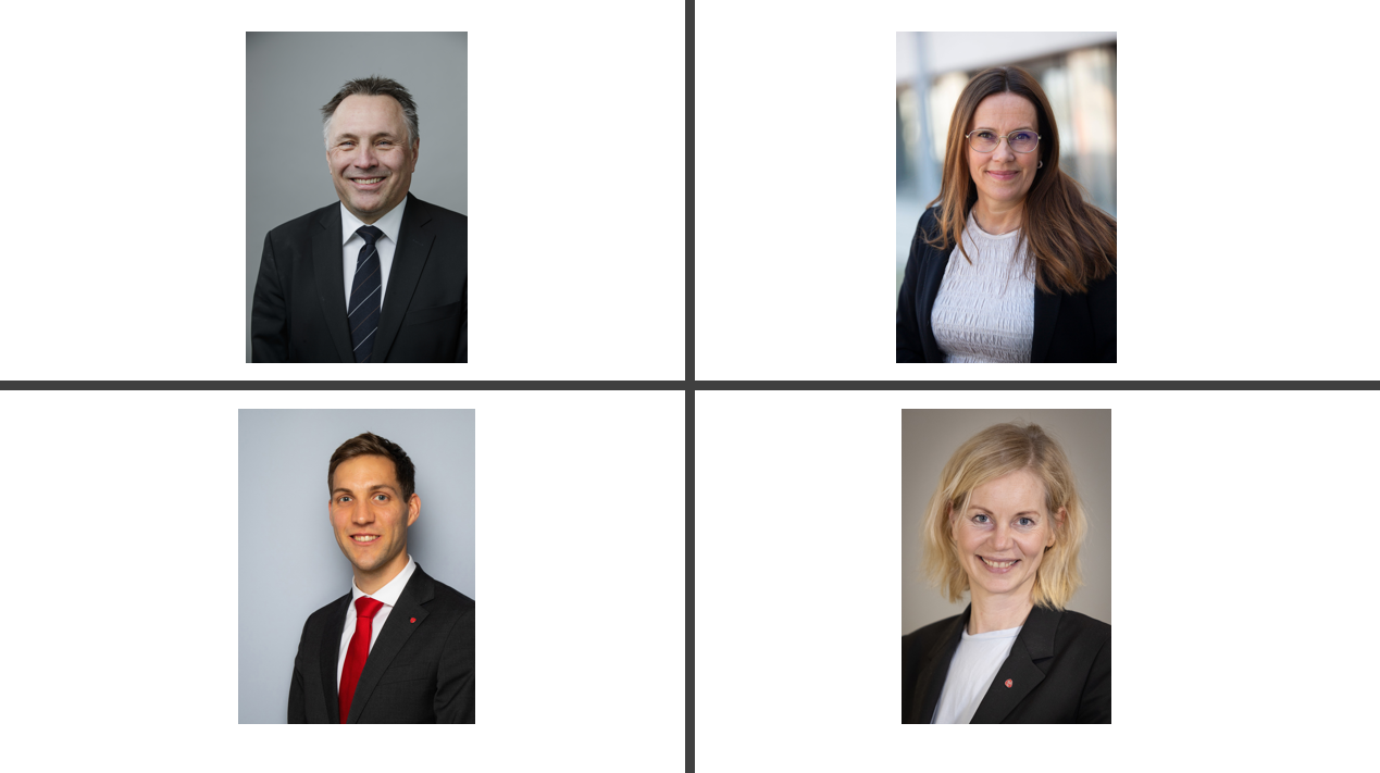 Fire statsråder invitert