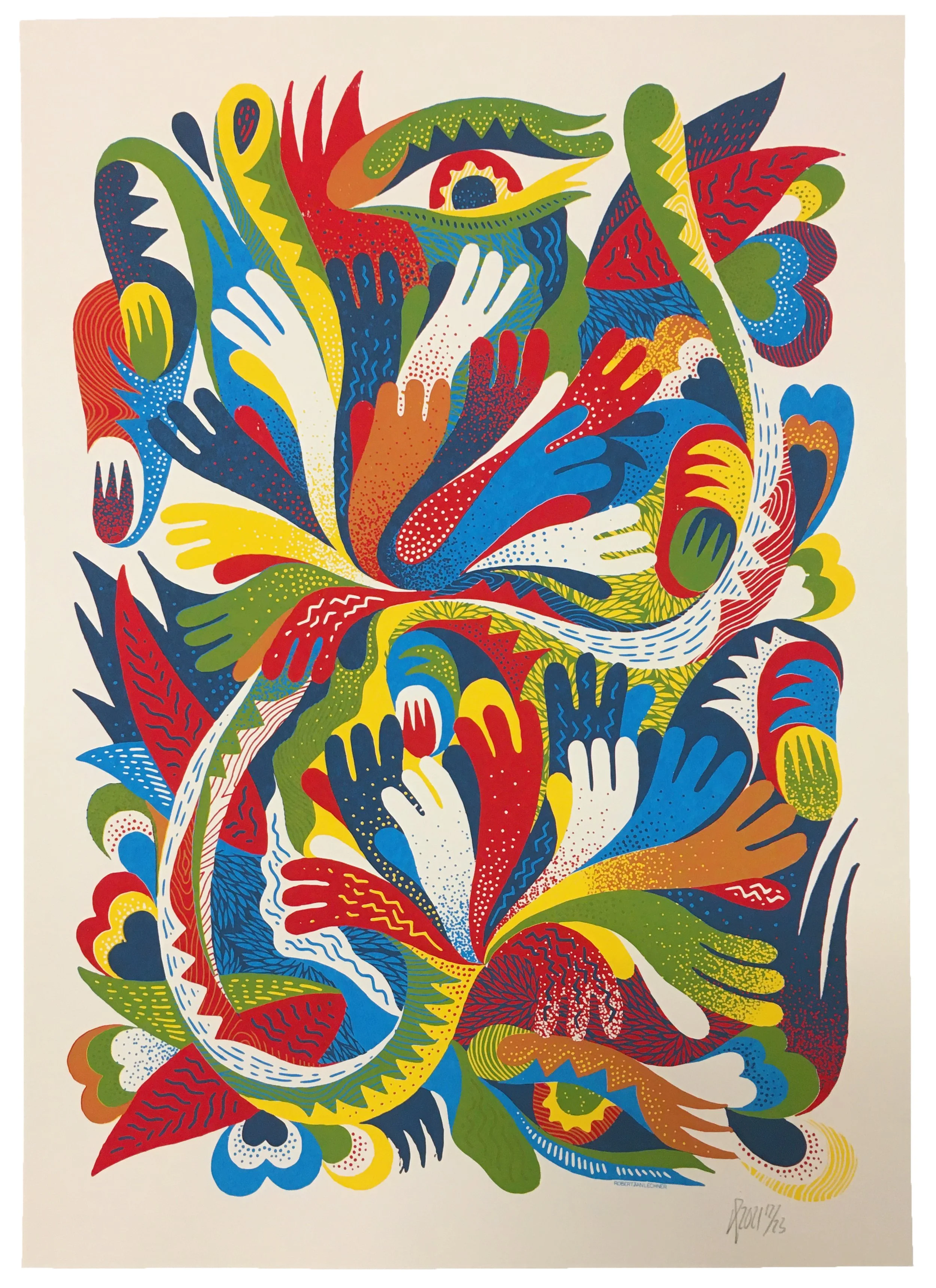 Ritsel   Screenprint 50x70 cm. Personal work.