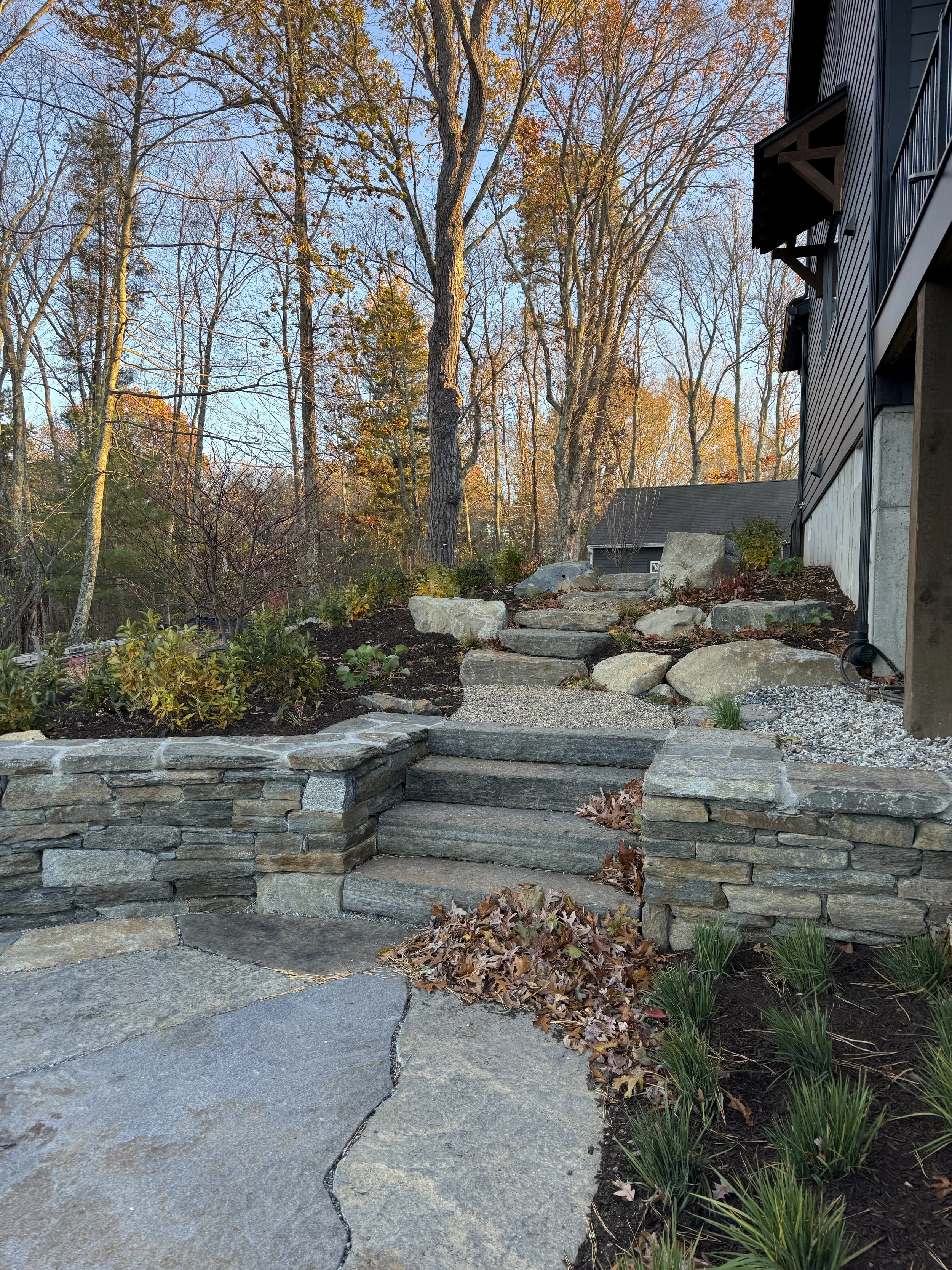 Retaining wall installation, Soil erosion, Drainage solutions, Landscape stability, Outdoor living spaces, Stone retaining walls, Retaining wall contractor, Property drainage