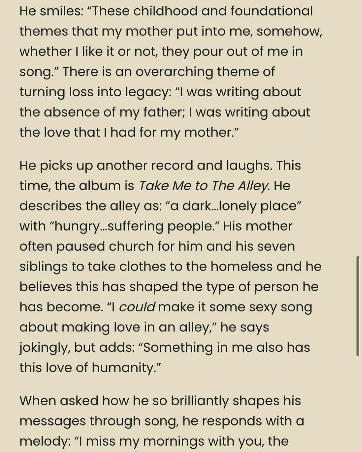 I spoke with @gregoryportermusic about his journey into music, the great loss he&rsquo;s experienced in his life and how he&rsquo;s so beautifully learnt to shape this into a positive. Read the full profile on the @weareonejazz website ✍🏼 my next ra