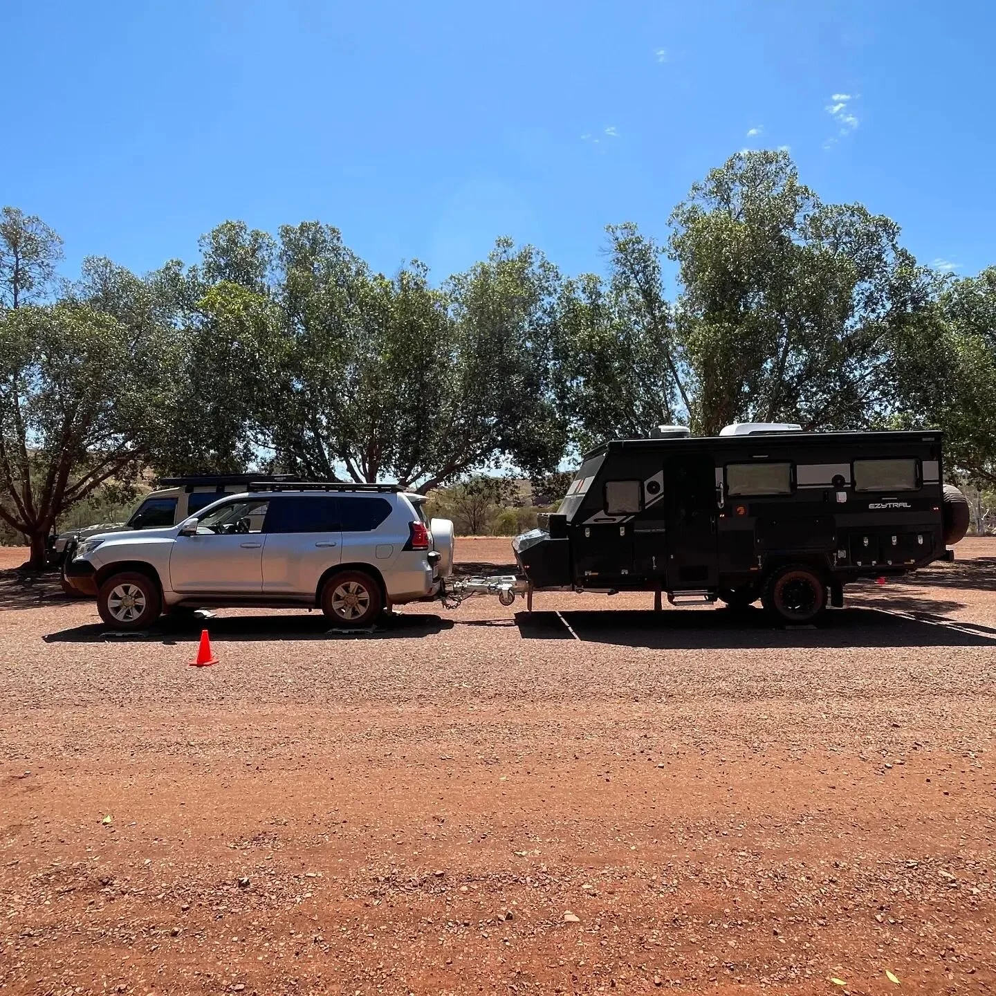 2022 Toyota Prado &amp; 2023 EzyTrail Parkes 15 MK3.

The Prado was under its front axle and GCM however slightly over its rear axle and GVM which is easily fixed by removing a small amount of items. It was also perfectly balanced side to side.

The 