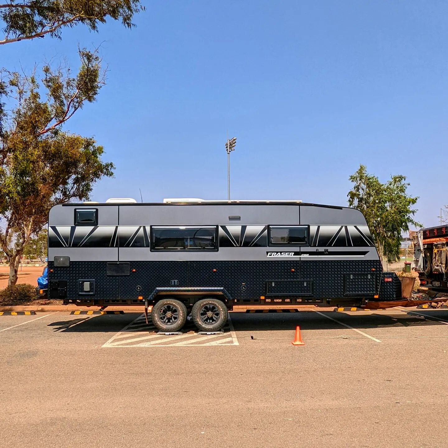 2018 Toyota Land Cruiser 79 Series with GVM upgrade and Retreat Fraser 21'6

The vehicle was fully set up for camping without the caravan, with a roof top tent and plenty of comforts in the canopy making it over its rear axle, GVM and GCM however und