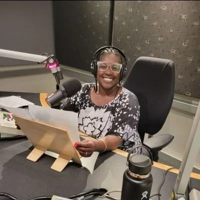Nana aba Duncan in studio hosting Day 6 with CBC