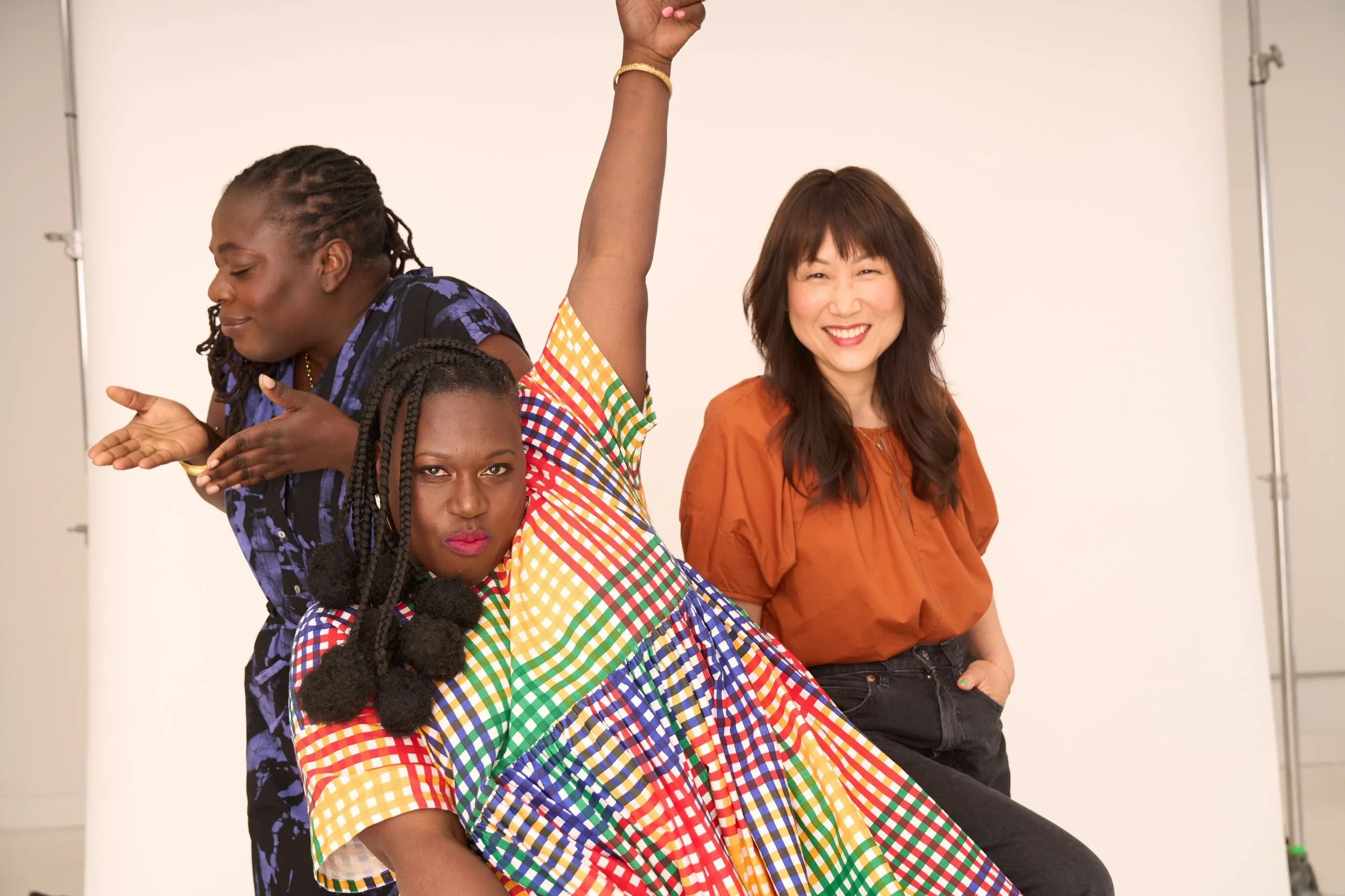 Garvia Bailey, Nana aba Duncan and Hannah Sung