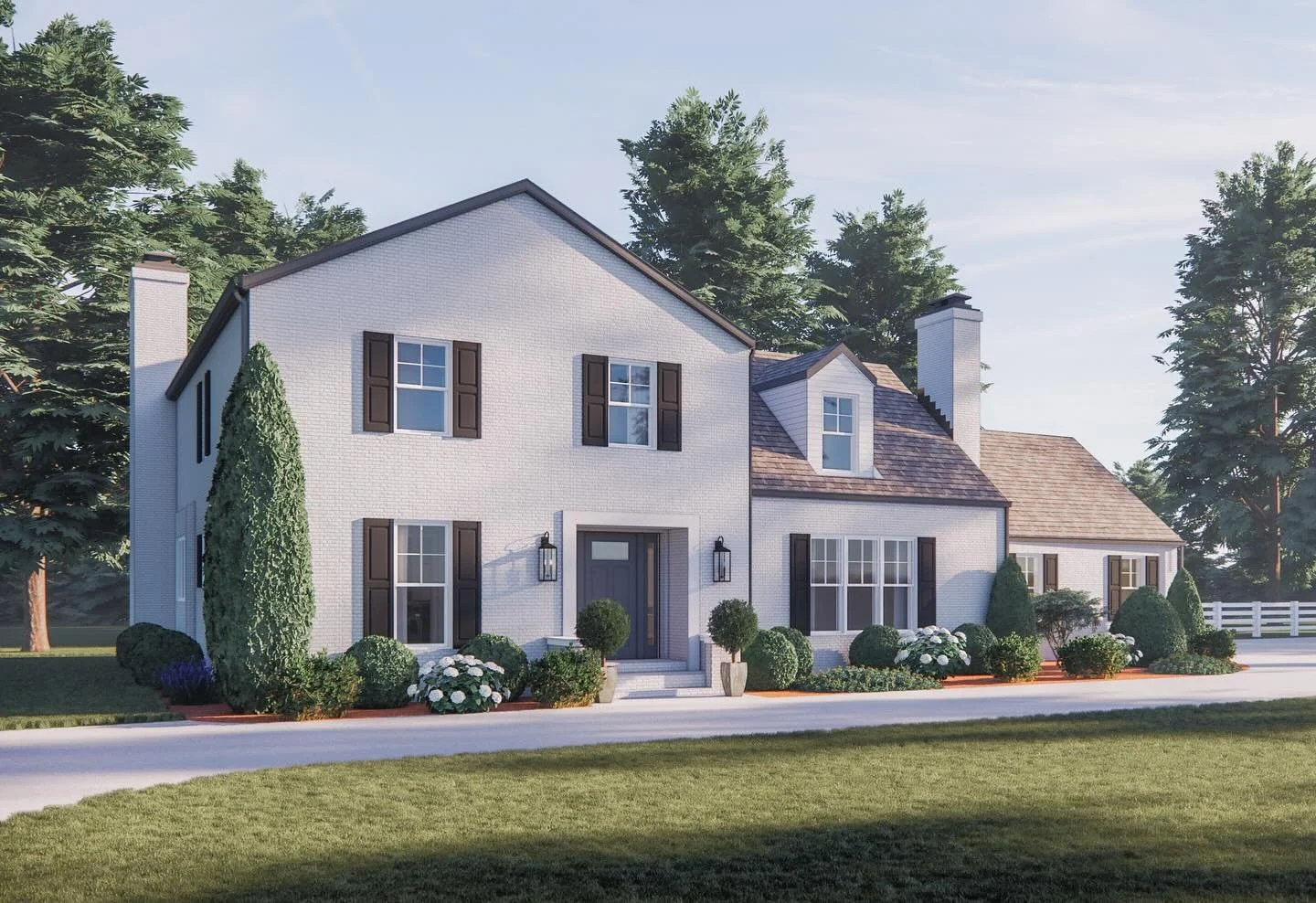 Excited to reveal the stunning design for our Watkin fix and flip project! Check out the before and after views. 🏡✨ This 1978 single family home is getting a modern farmhouse makeover with a fresh new look. We&rsquo;re revamping the exterior with br
