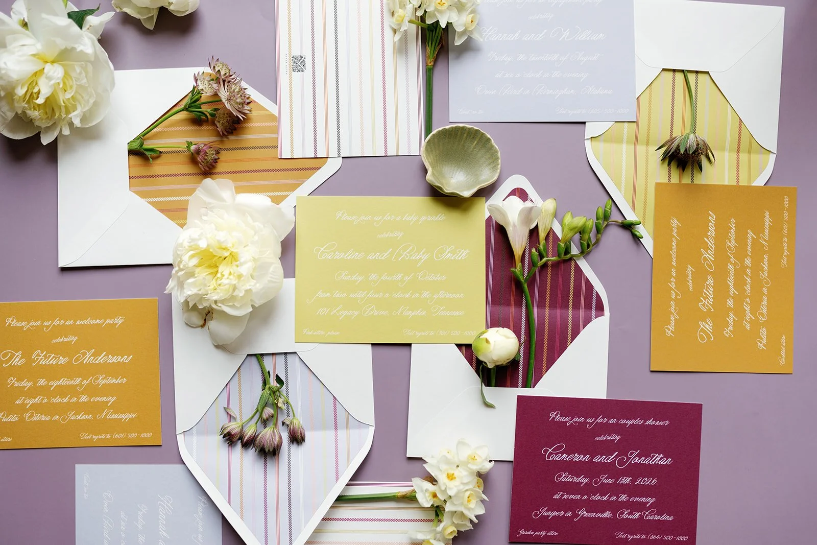 Party Invitations | Stripes Rectangle