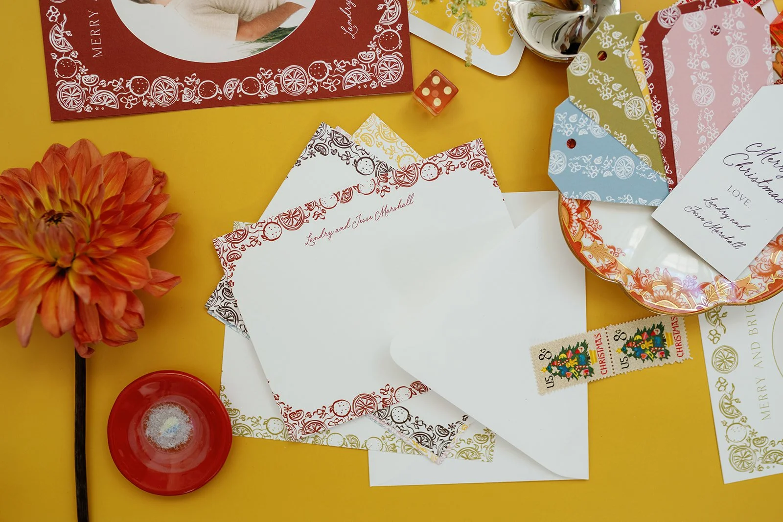 2026 | Oranges Border Thank You Notes