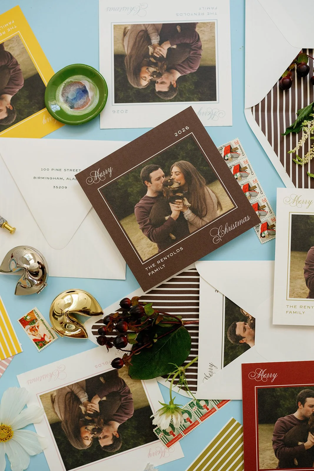 2026 | Stripes Square Christmas Cards