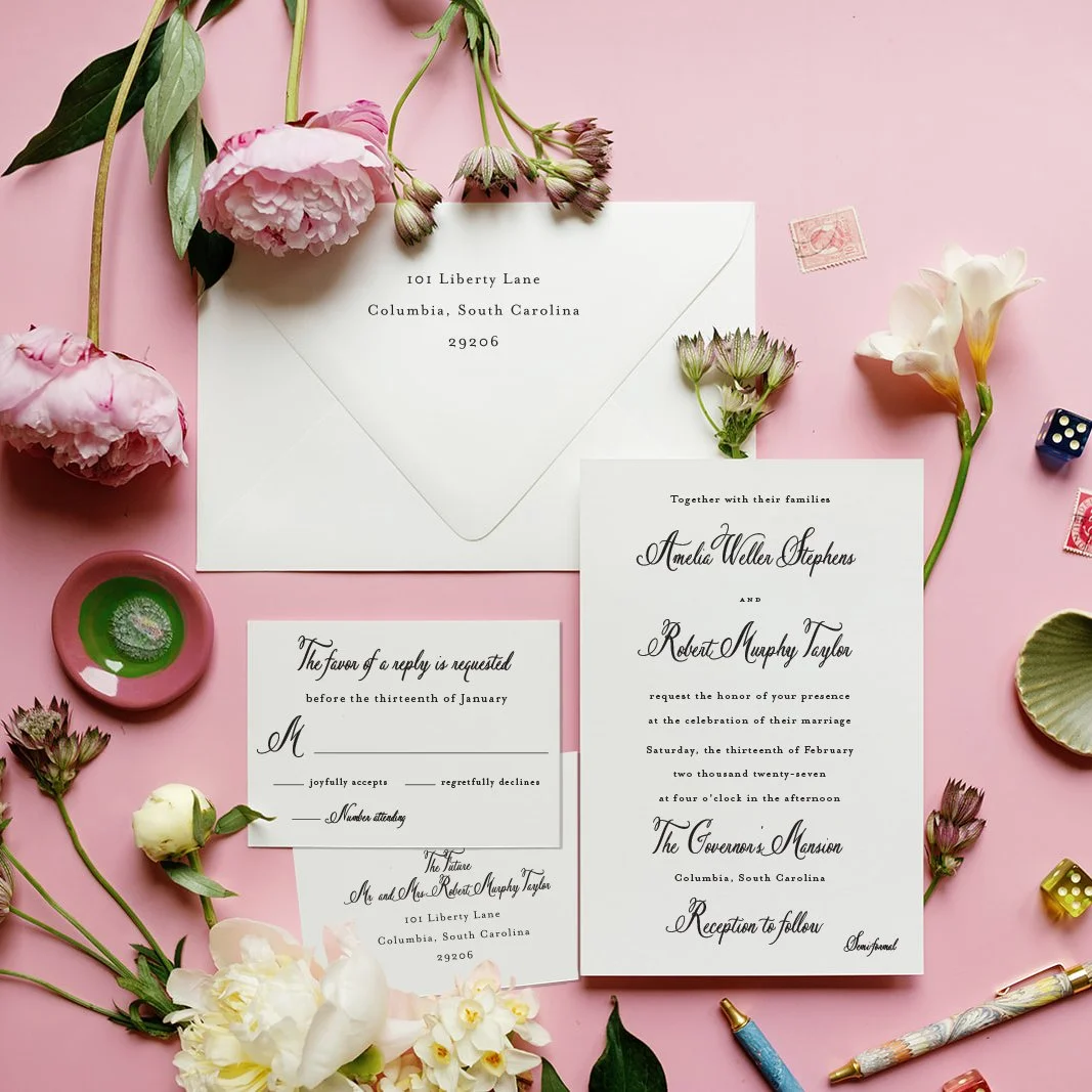 Columbia 4 Piece Invitation Suite