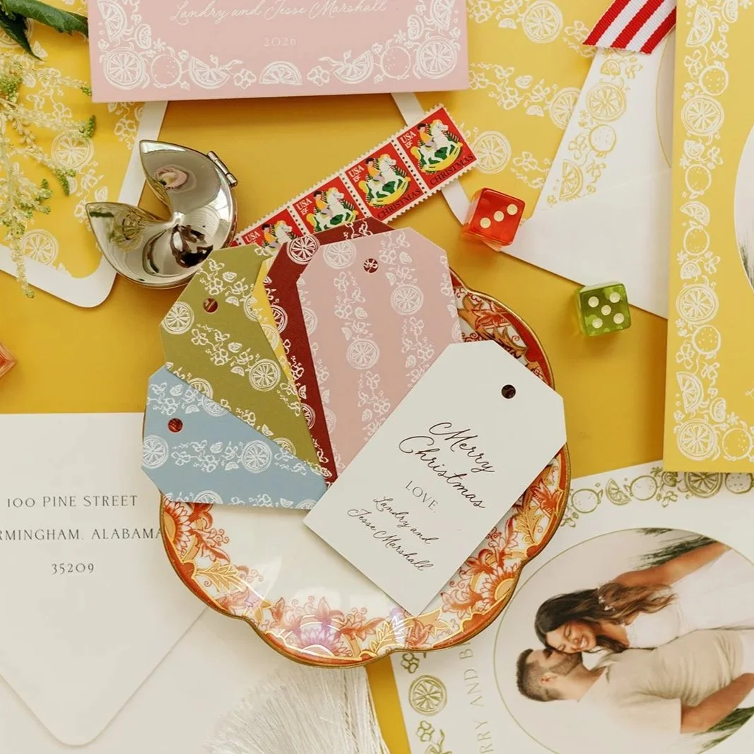 2026 | Oranges Border Gift Tags