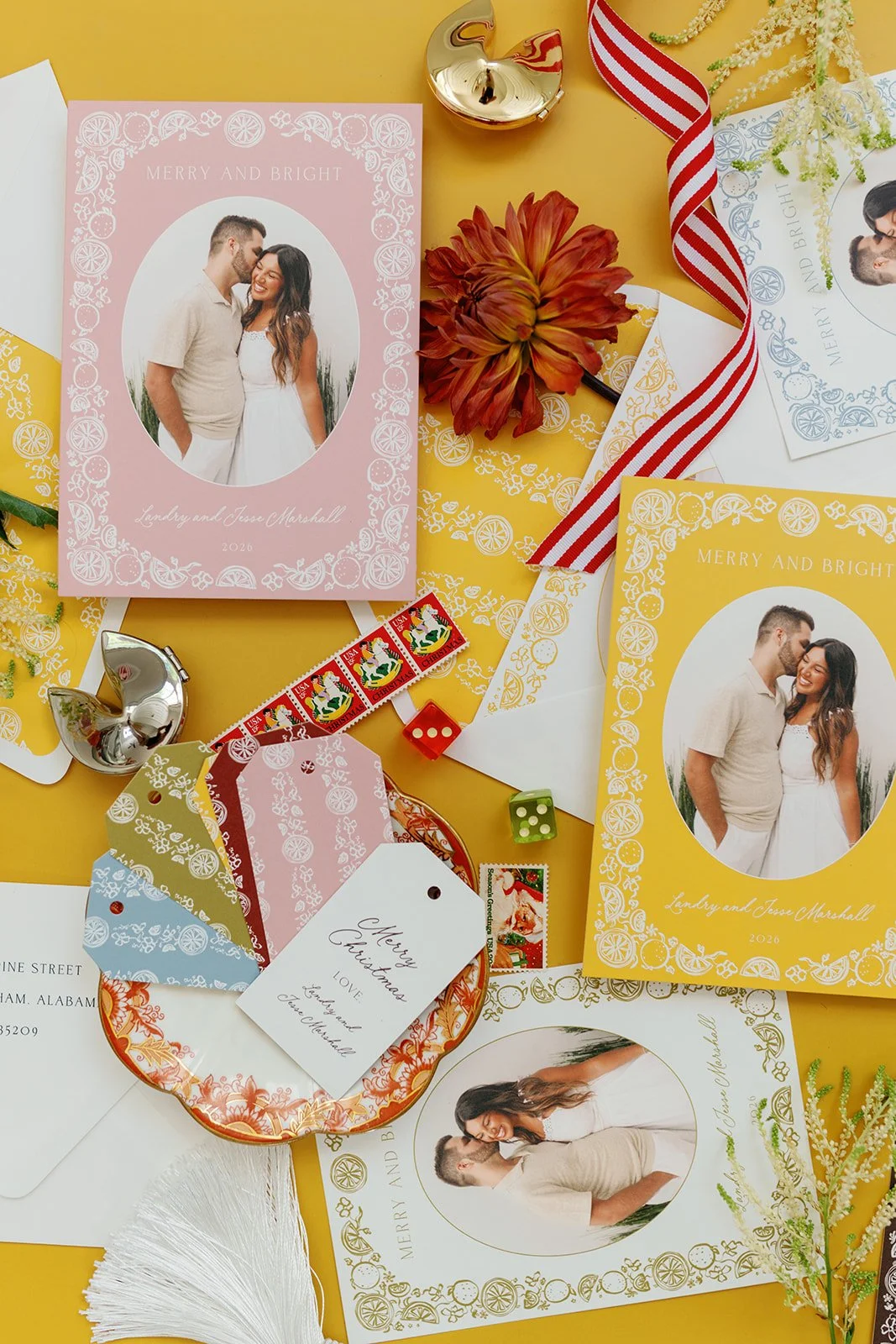 2026 | Oranges Border Christmas Cards