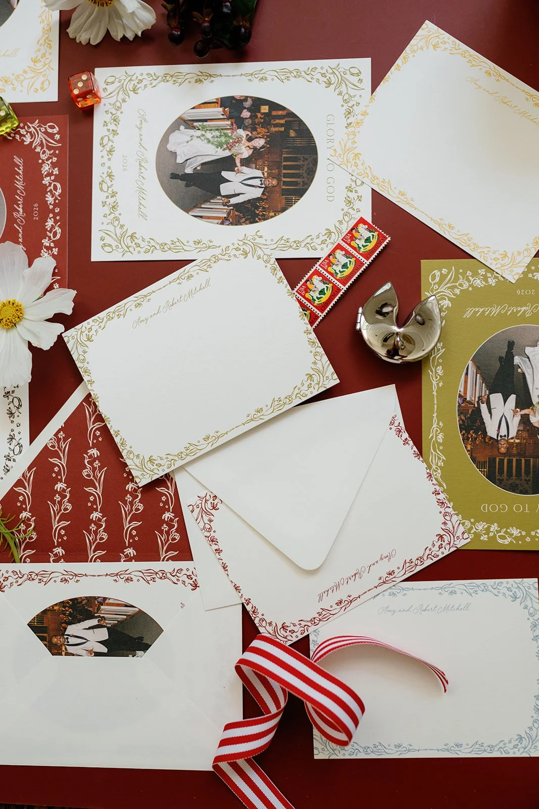 2026 | Tulips Border Thank You Notes