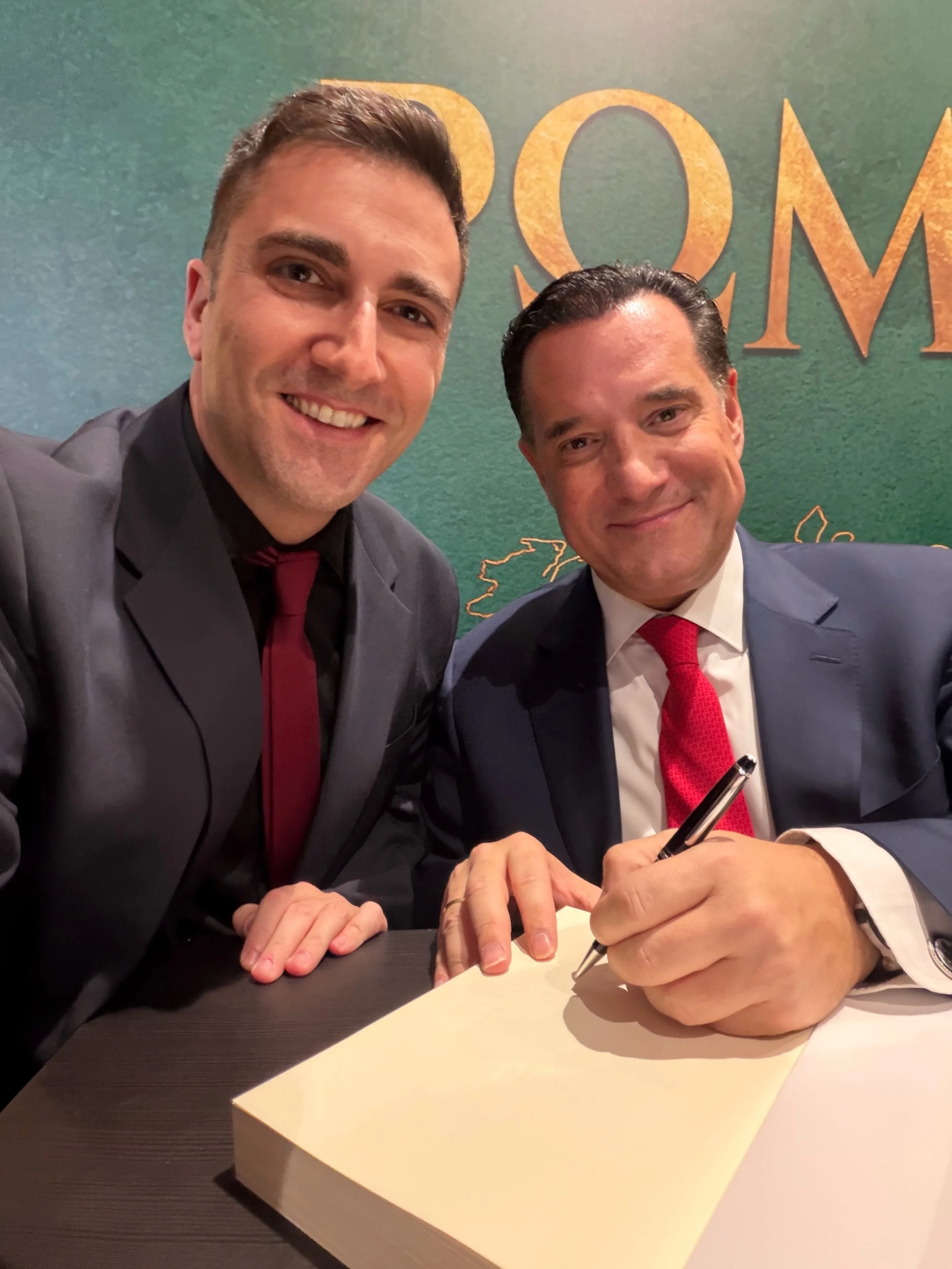 Απόστολος Ανθόπουλος με Άδωνι Γεωργιάδη, Υπουργό Υγείας