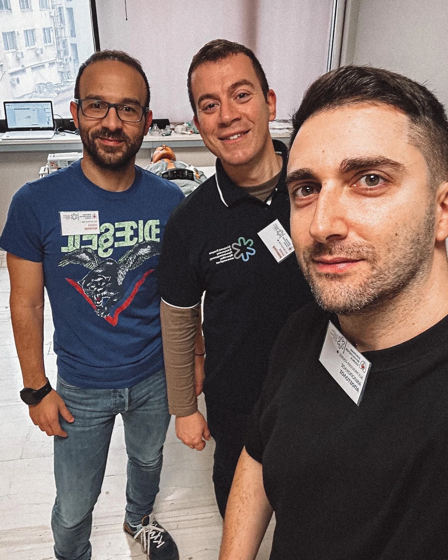 Απόστολος Ανθόπουλος με μέλη της ΕΕΕΠΦ σε σεμινάριο ALS