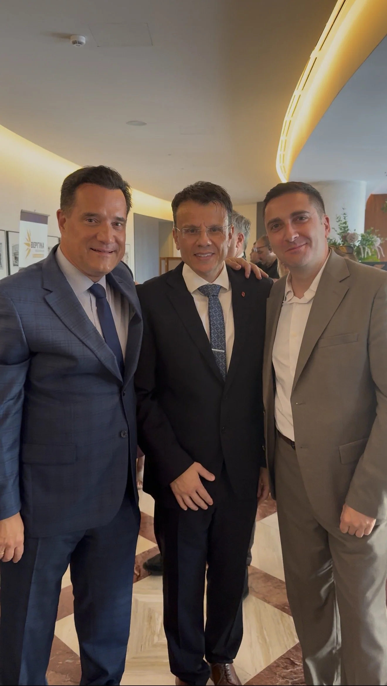 Άδωνις Γεωργιάδης με Απόστολο Ανθόπουλο και Δημήτριο Τσαλικάκη
