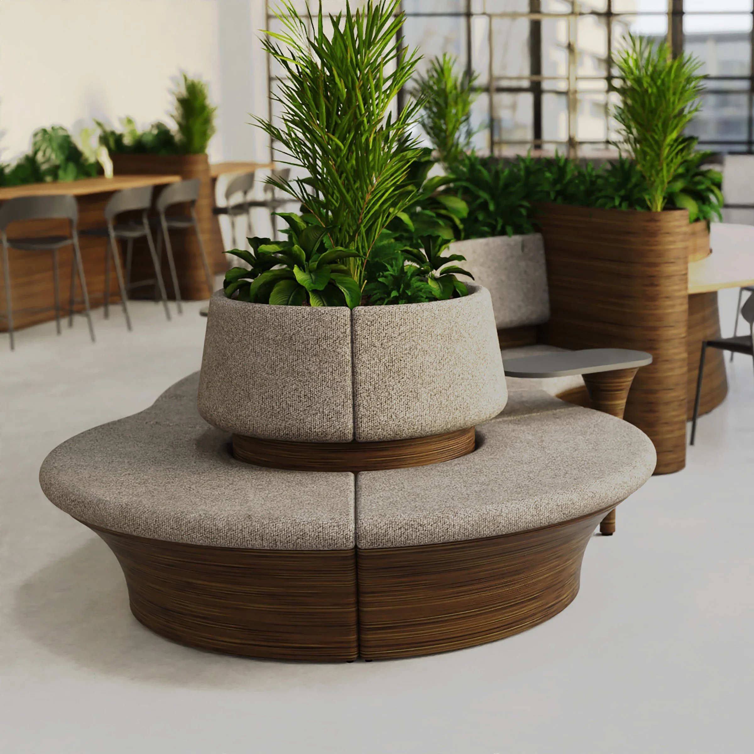 Onda Banquette System  Modular. Printed to spec. 