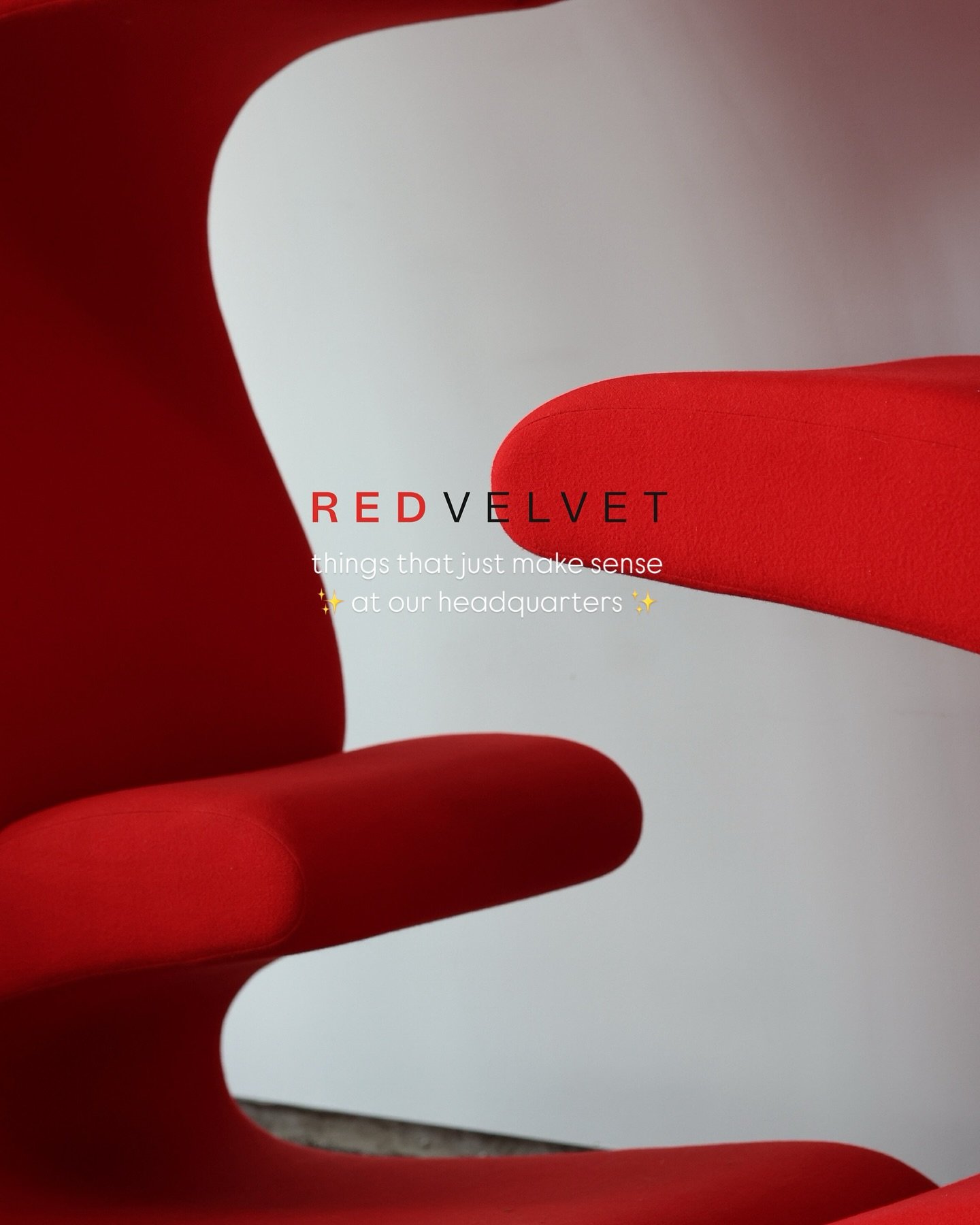 Abstract couches, O.P.I nail polish conference rooms, a swing set, and one magnetic bull...the details that make RED VELVET HQ home!