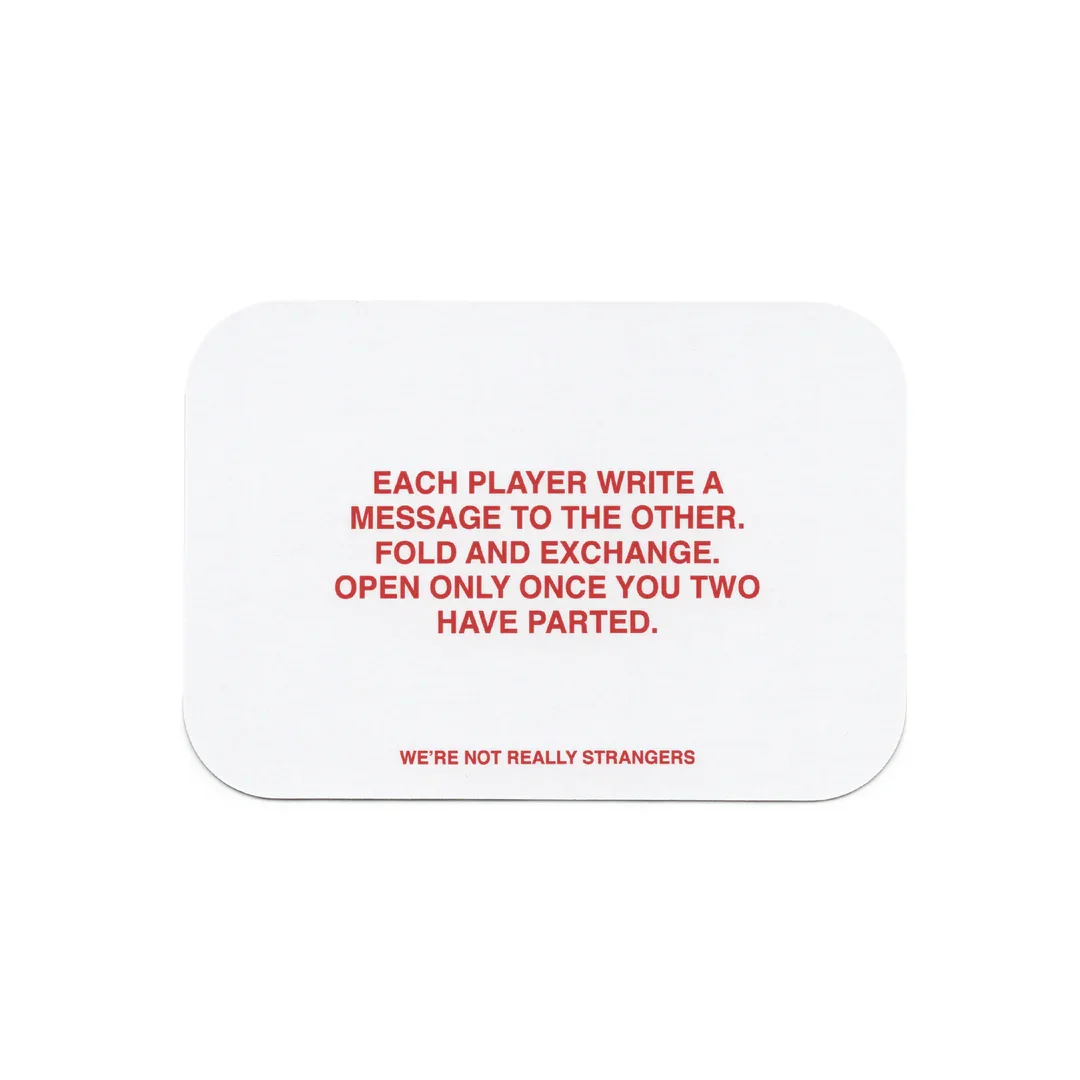 We're Not Really Strangers Card Set