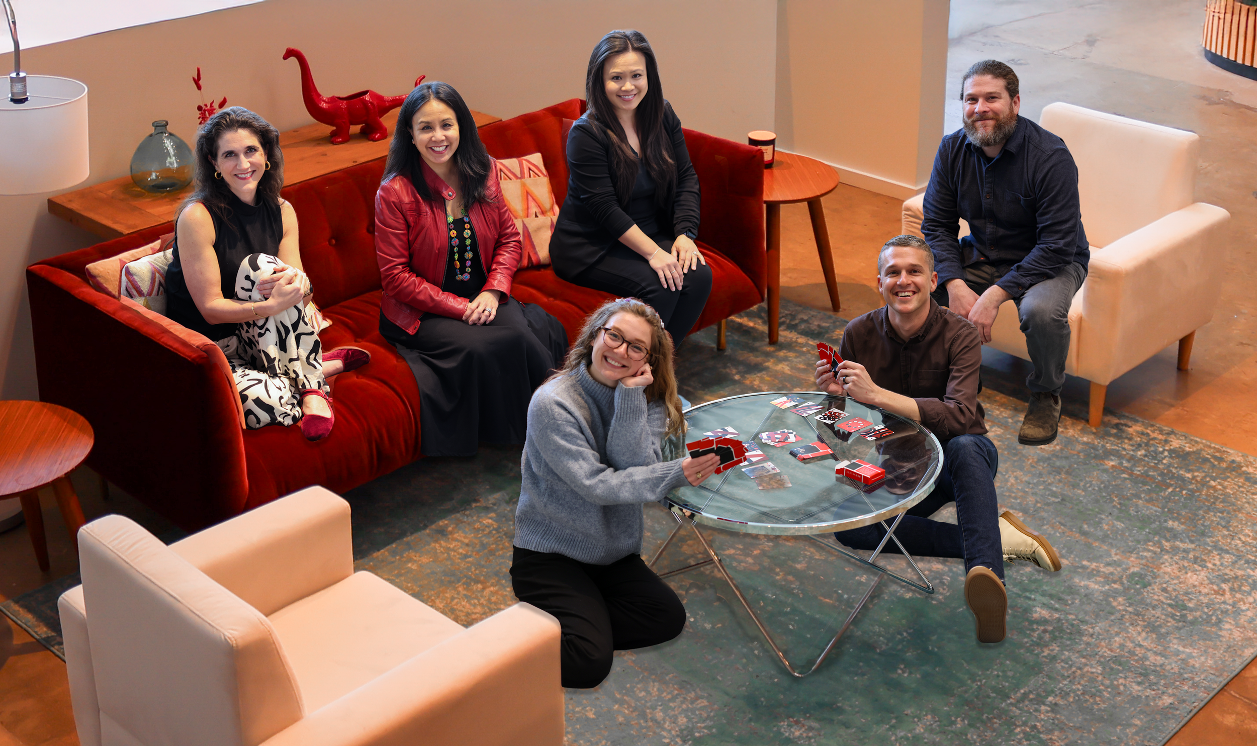 Hayden, Cindy, Sarah, Alexa, Mark, Jordan