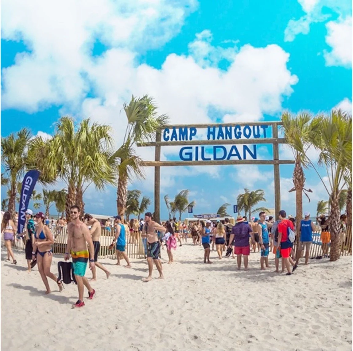 Music fans take a break from the performanes to recharge and play at Camp Hangout, one of the many unique experiences at Hangout Fest.