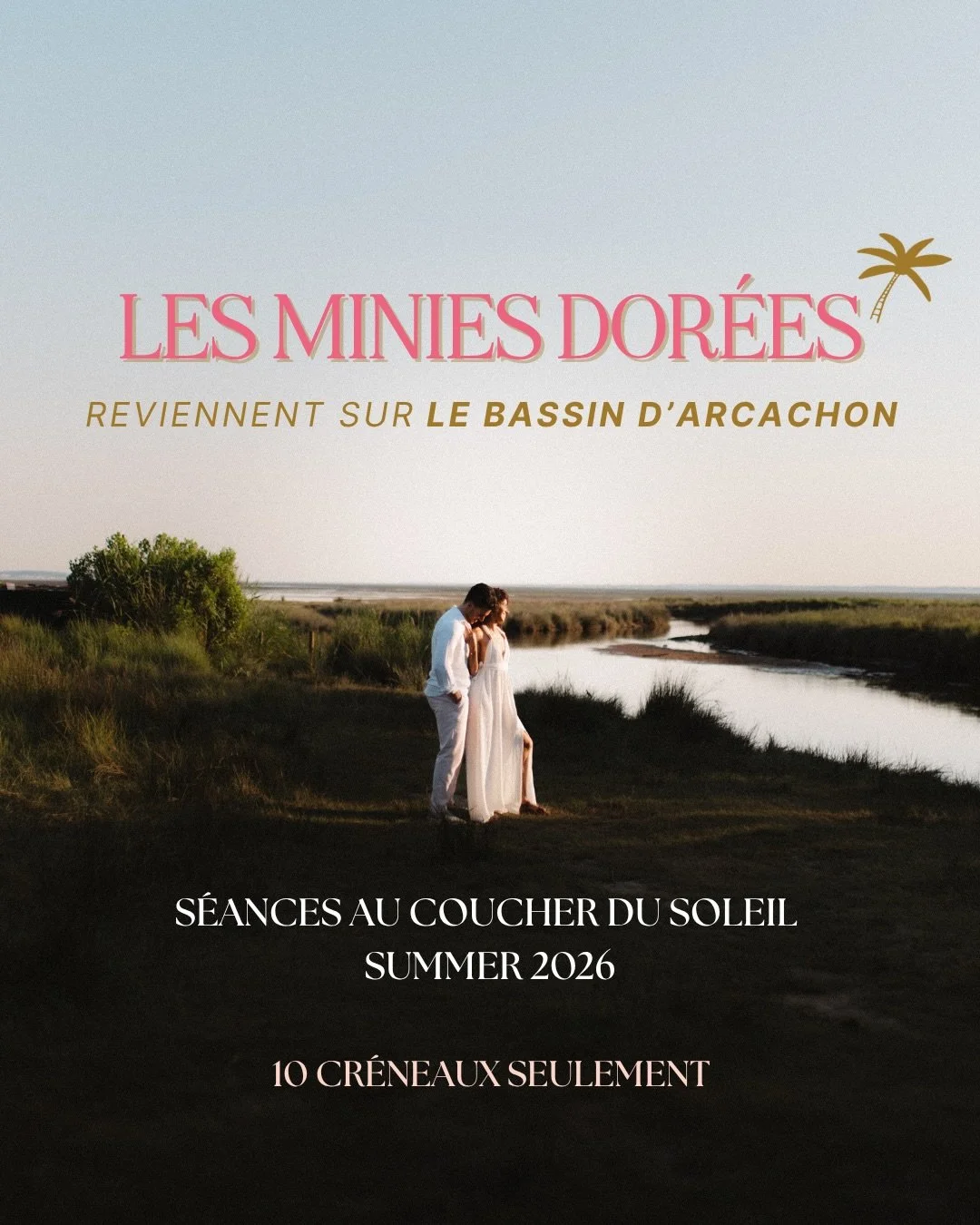 ✨ LES MINIES DOR&Eacute;ES SONT DE RETOUR ✨

Cet &eacute;t&eacute;, je vous donne rendez-vous sur mon spot pr&eacute;f&eacute;r&eacute; du Bassin d&rsquo;Arcachon pour des s&eacute;ances photo baign&eacute;es par la plus belle lumi&egrave;re de la jo