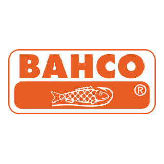 Bahco logo with an orange fish graphic and the word 'BAHCO' in orange uppercase letters.