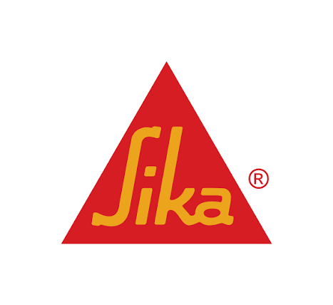 Sika logo with red triangle and yellow text