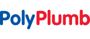 PolyPlumb logo with blue 'Poly' and red 'Plumb' text