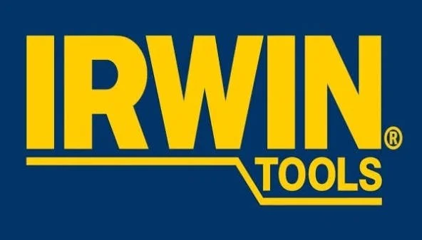 Irwin Tools logo with bold yellow and blue colors