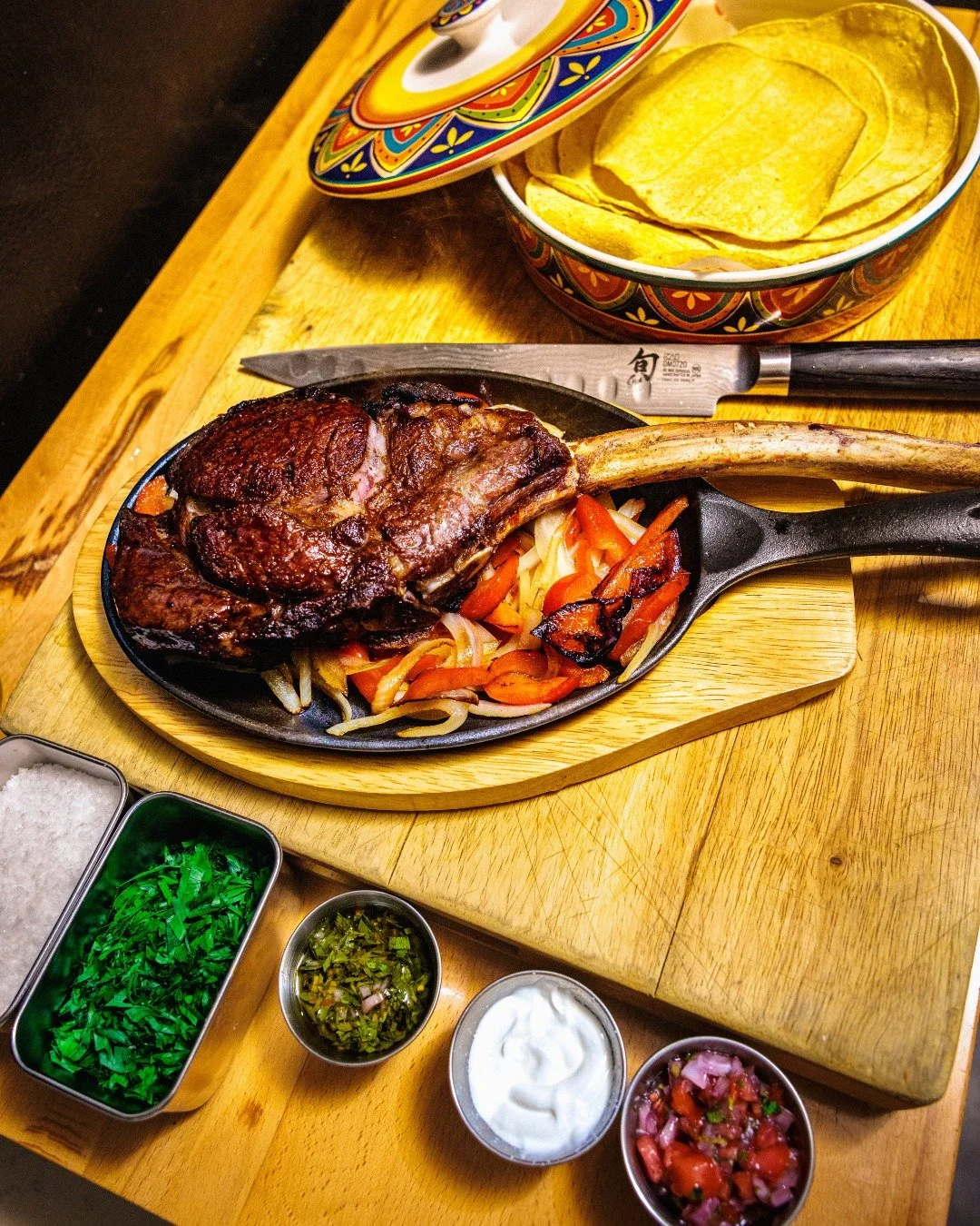 Meet the ultimate upgrade to taco night, Chica &amp; The Don&rsquo;s Tomahawk Fajitas.

We&rsquo;re talking 28 ounces of rich, dry-aged perfection served hot with sizzling onions and peppers, freshly chopped pico de gallo, velvety Mexican crema, and 
