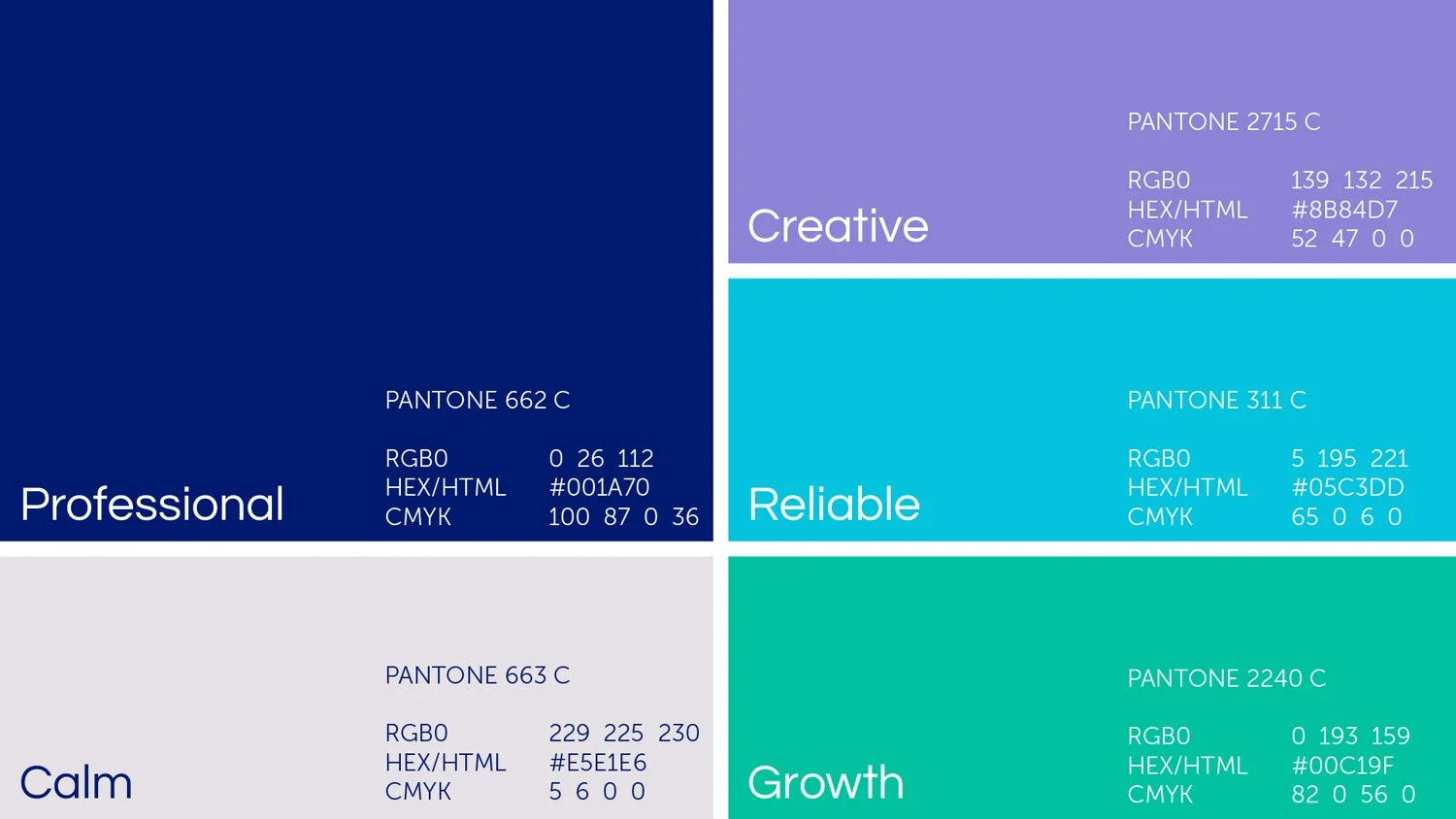 Final brand colour palette