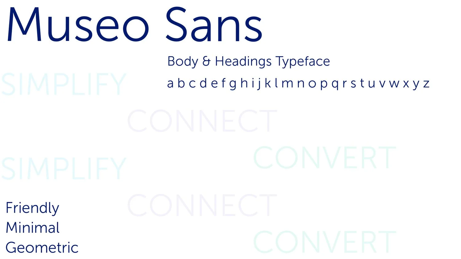 P3 body font (later changed to Mulish)