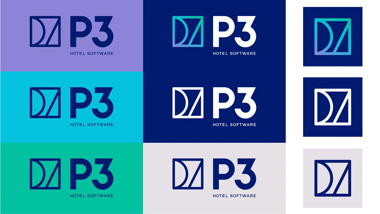 Logo Variations against different backgrounds