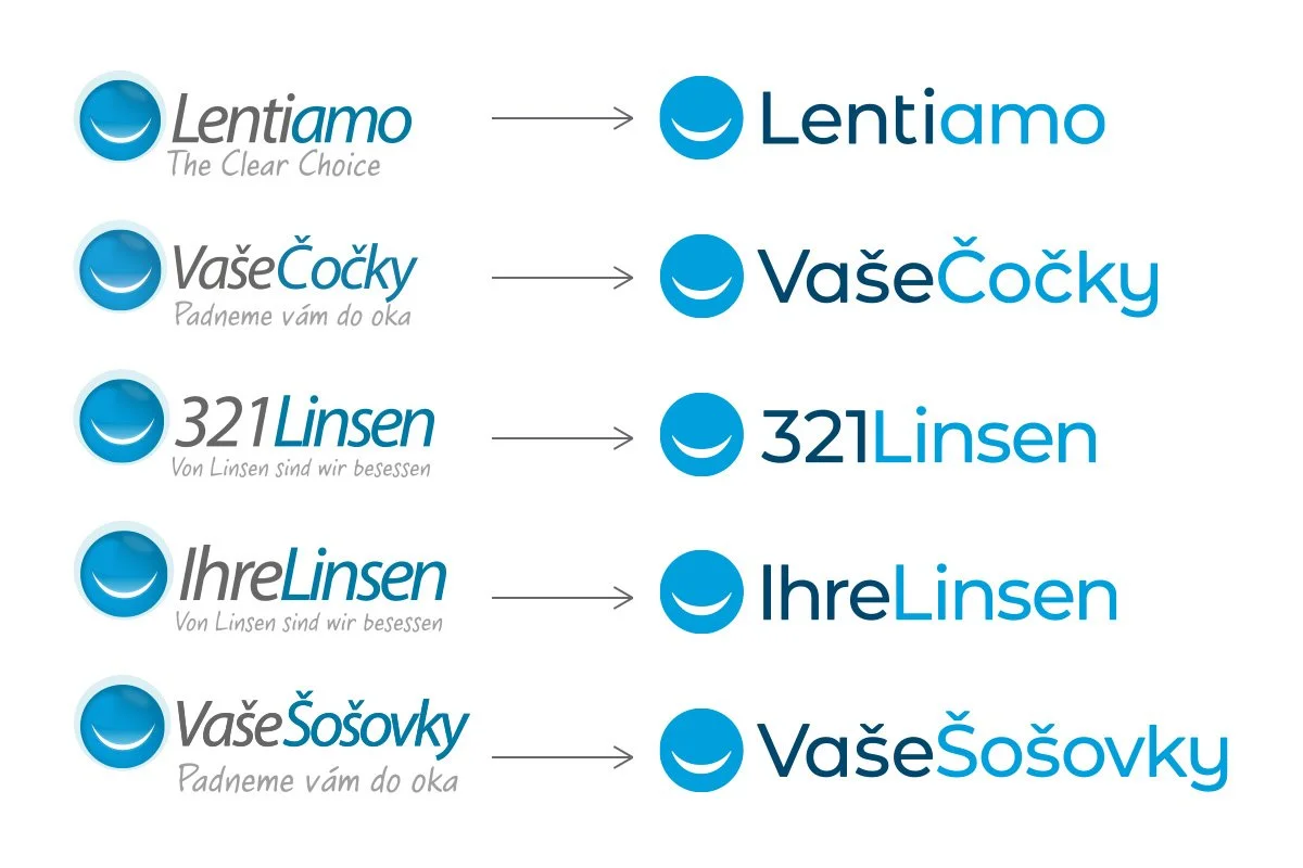 Old to new/revamped logo designs