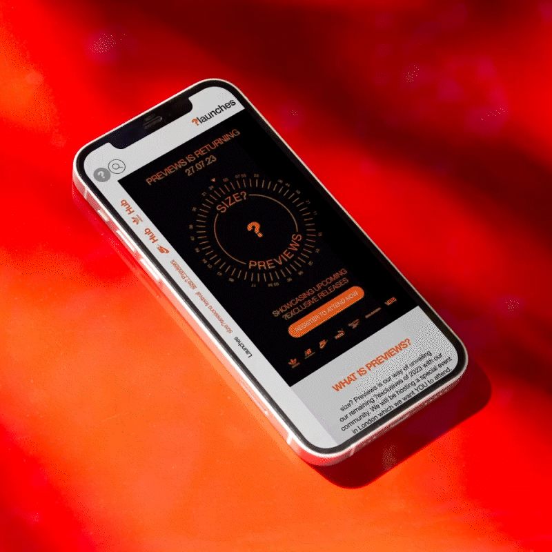 Size? Previews App Design.gif