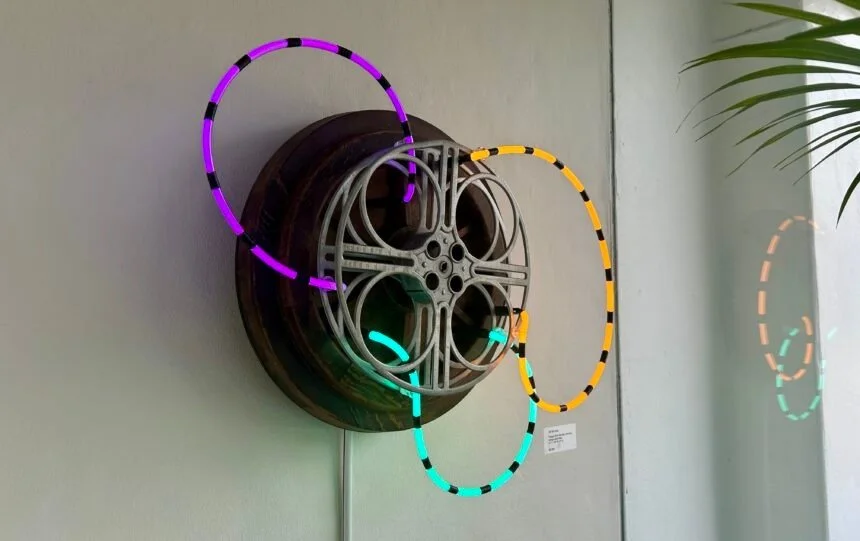 Artist Rod Lathim fills Art &amp; Soul Gallery with Neon