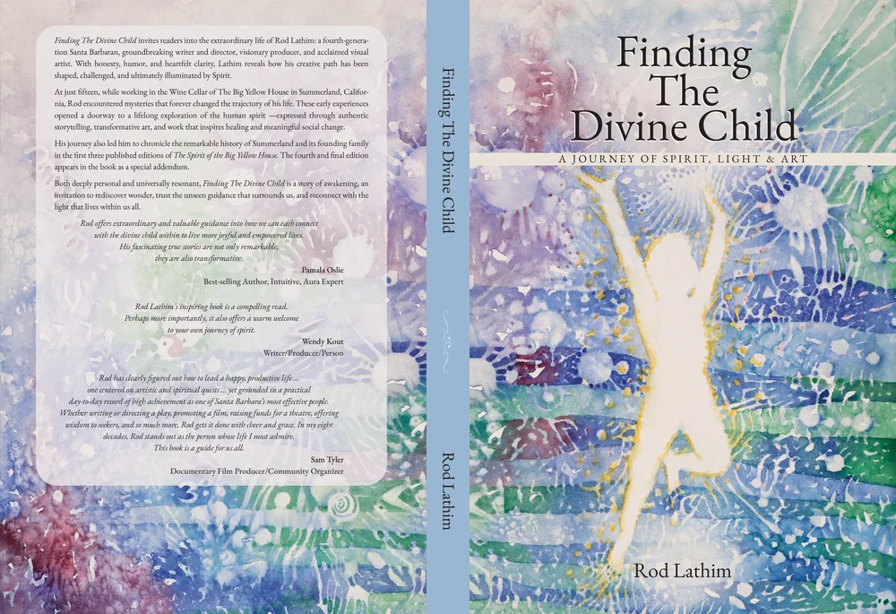 Finding The Divine Child book cover — watercolor painting of a luminous figure with arms raised