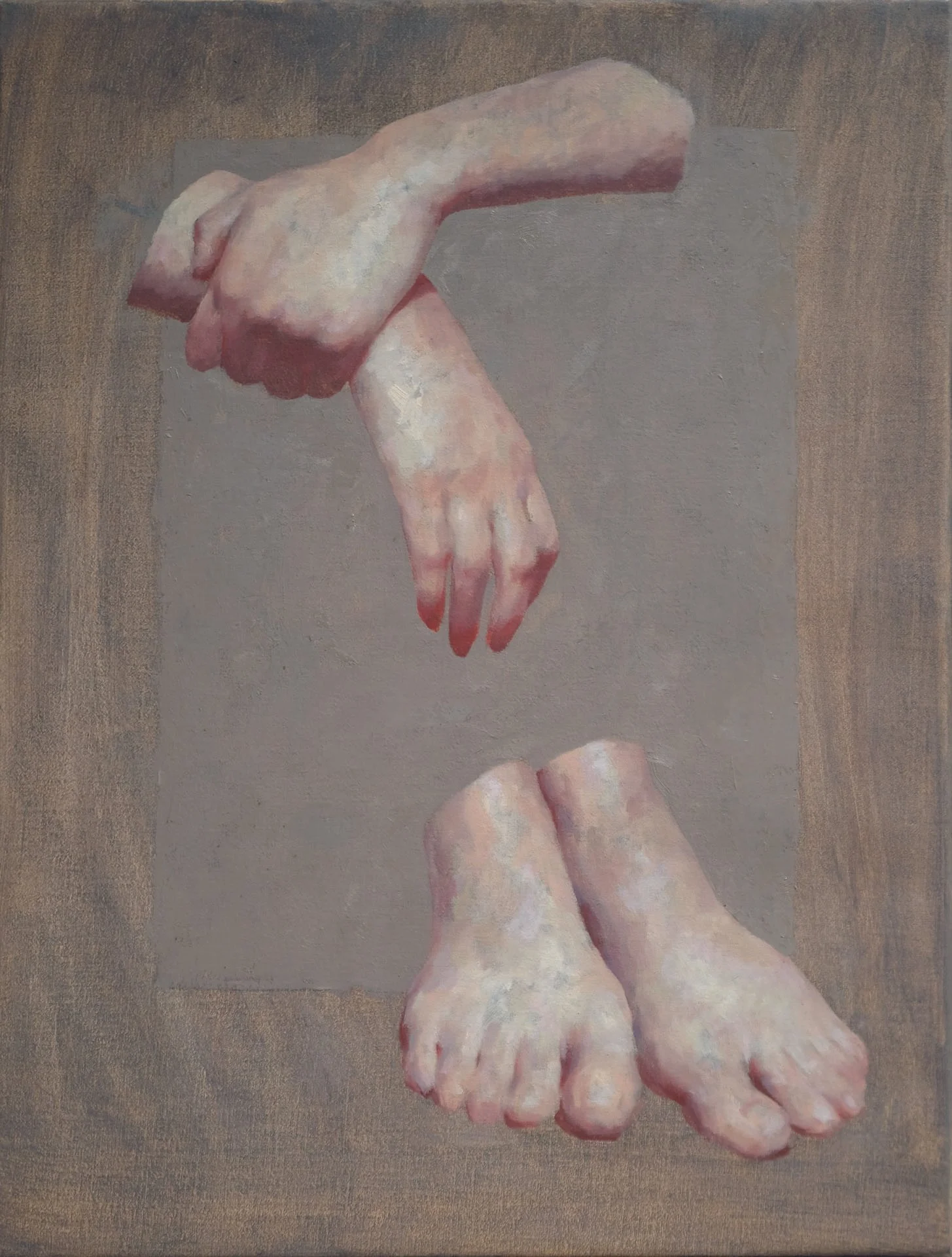 AINA CLOTAS  ECHO  Oil on linen 20 x 18 inches 50.8 × 45.7 centimeters  $1900   INQUIRE →  
