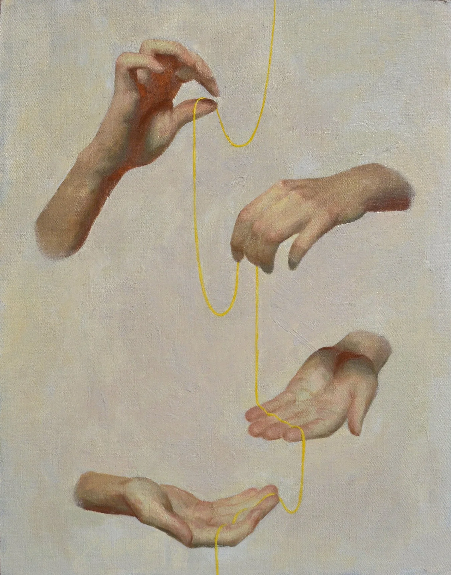AINA CLOTAS  CONTINUUM II  Oil on panel 20 x 16 inches 50.8 × 40.6 centimeters   SOLD   