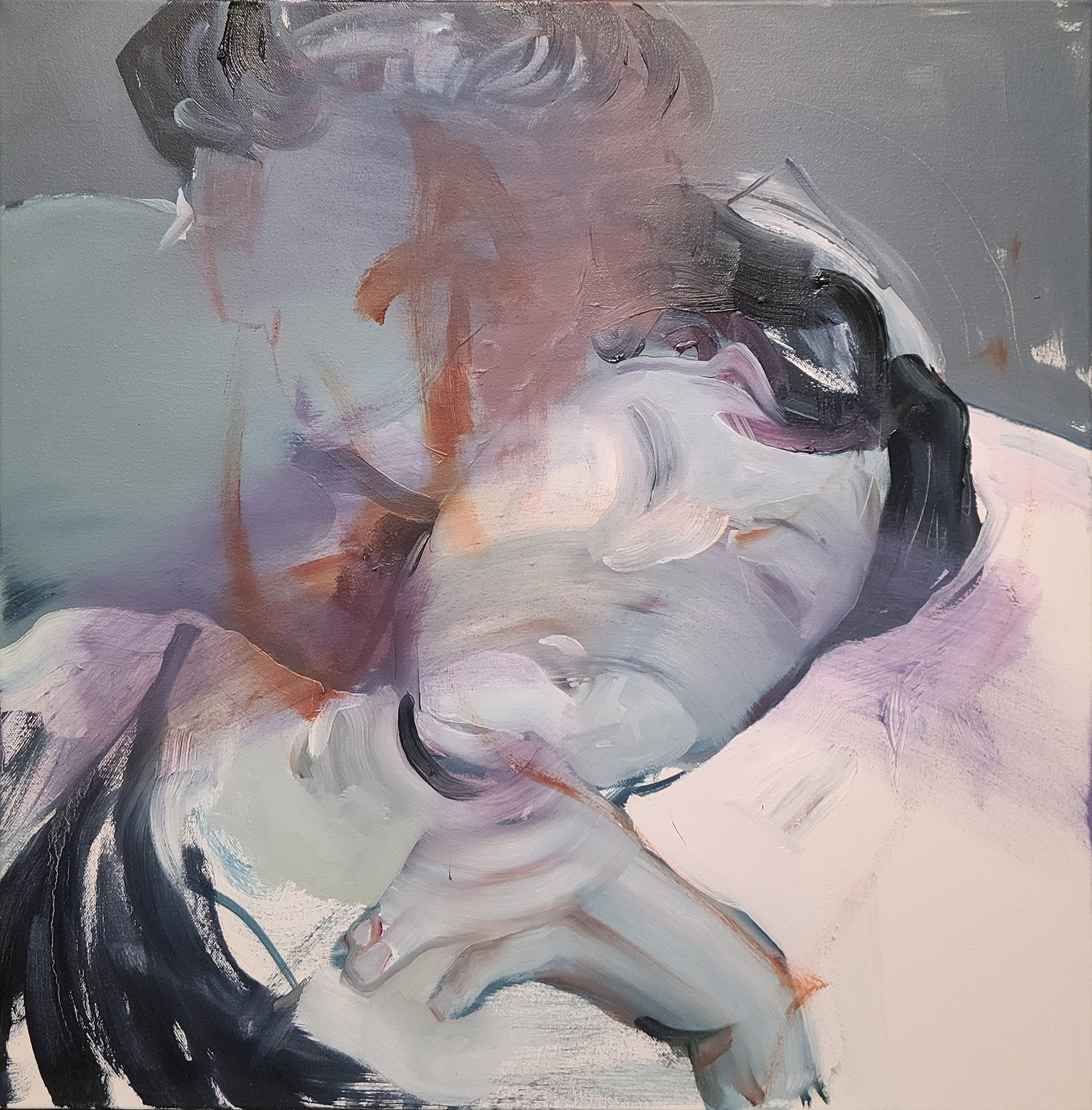 ILYA SHKIPIN  CLOSURE  Oil on canvas 20 x 20 inches 76.2 × 45.7 centimeters  $1250   INQUIRE →  