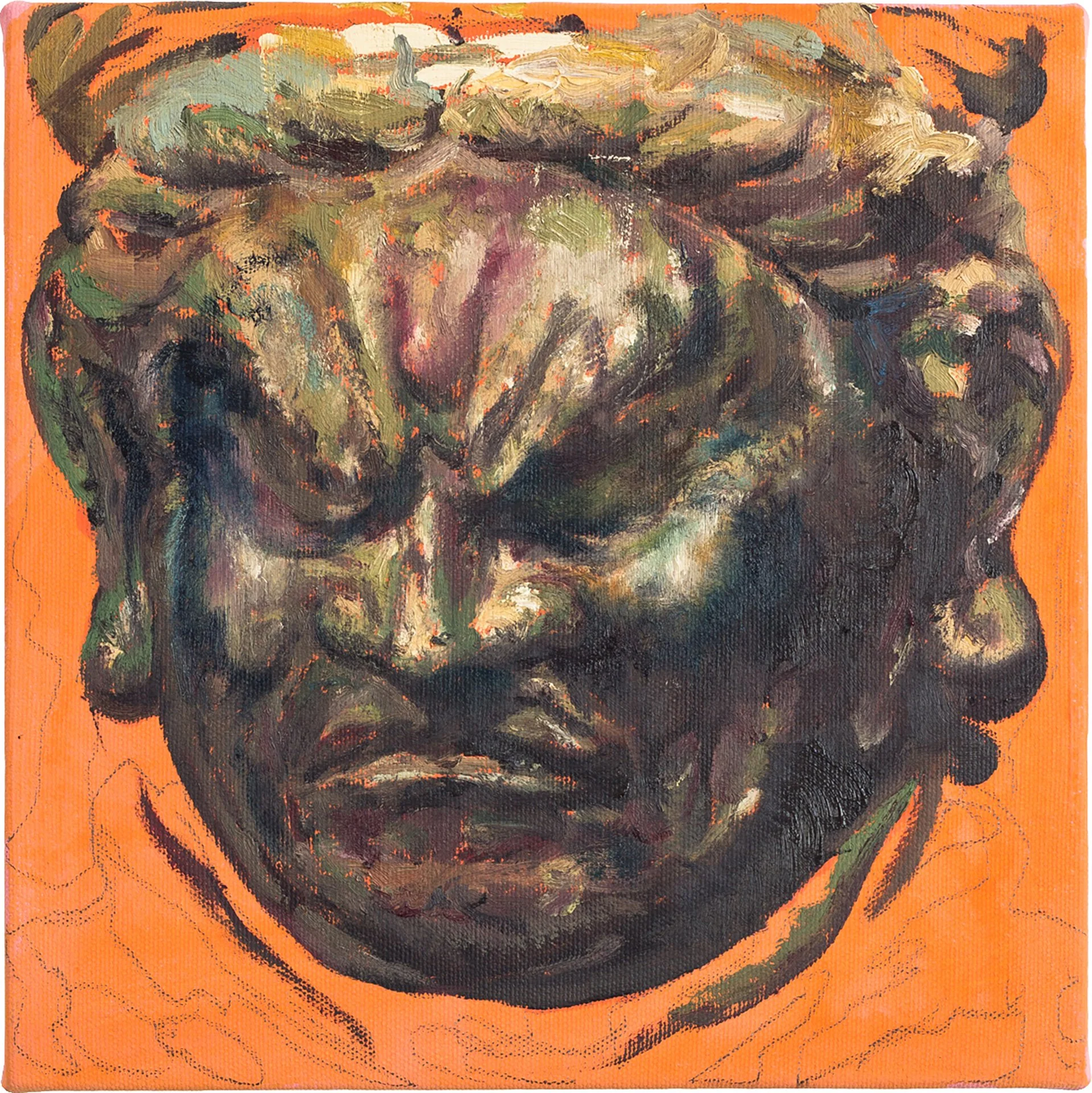 RAFAEL HAYASHI  KOMOKUTEN  Oil on Canvas 25 x 25 inches 9.8 × 9.8 centimeters  $550   INQUIRE →  