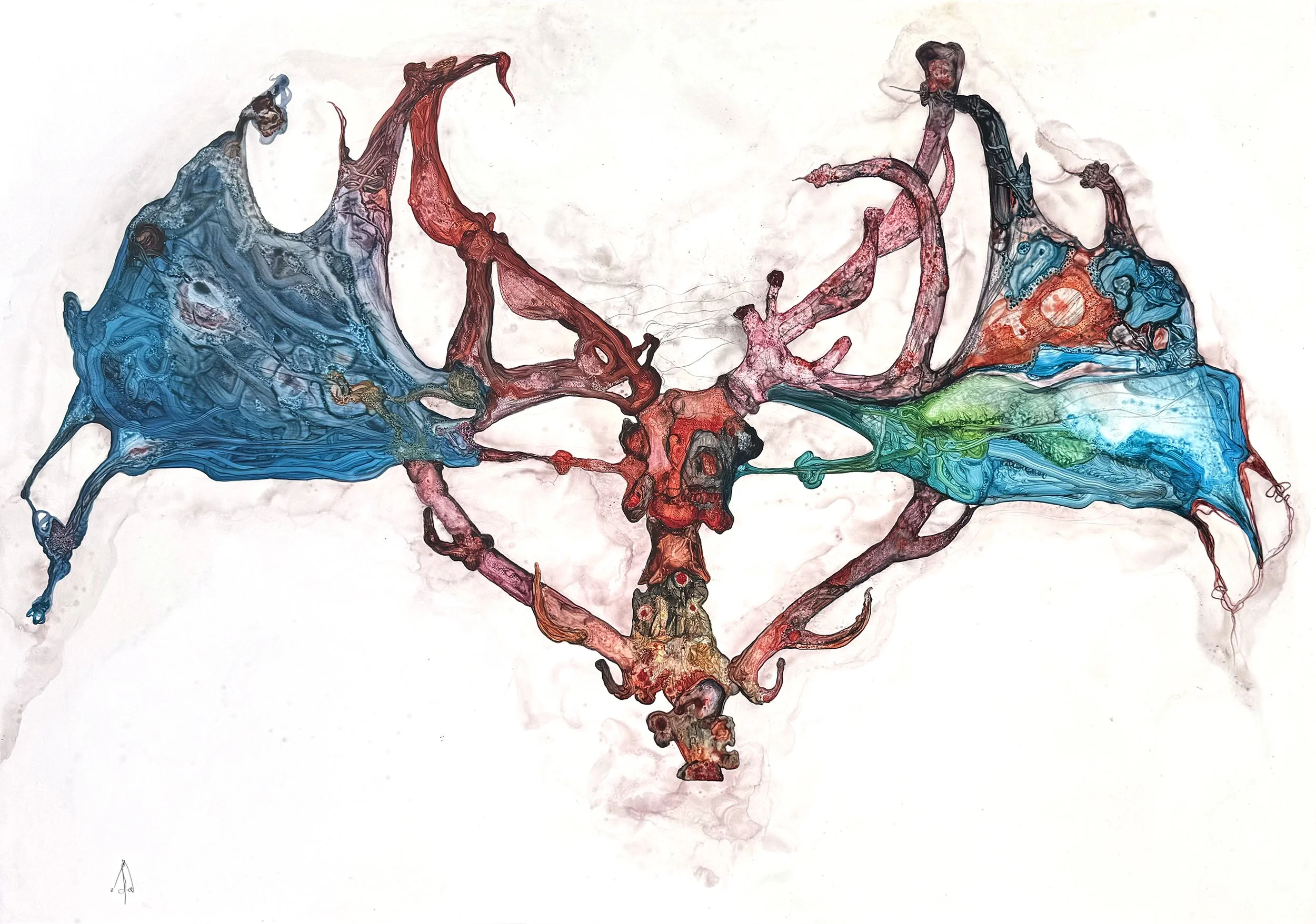  DAVID DEWEERDT  UNTITLED (10) Ink and acrylic on mylar 39.4 x 27.6 inches 100 x 70 centimeters  $2000   INQUIRE →  