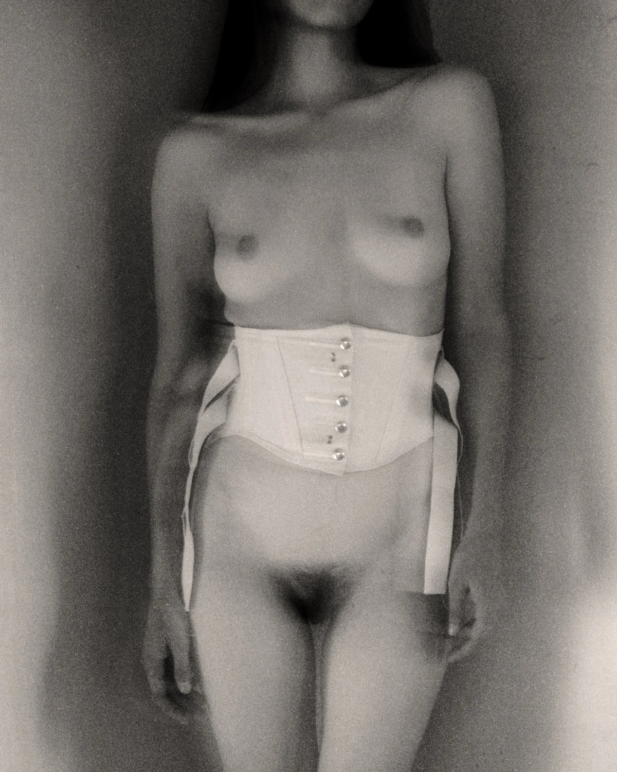 MICHAEL ASH SMITH  THE SADNESS OF LONGING - ELEVEN  Ink transfer, oil, and barite on 300 GSM Arches paper 15 x 12 inches 38.1 × 3O.5 centimeters  $2000   INQUIRE →  